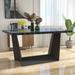 Furniture of America Rothfuss Farmhouse Black 70-inch Counter Height Table