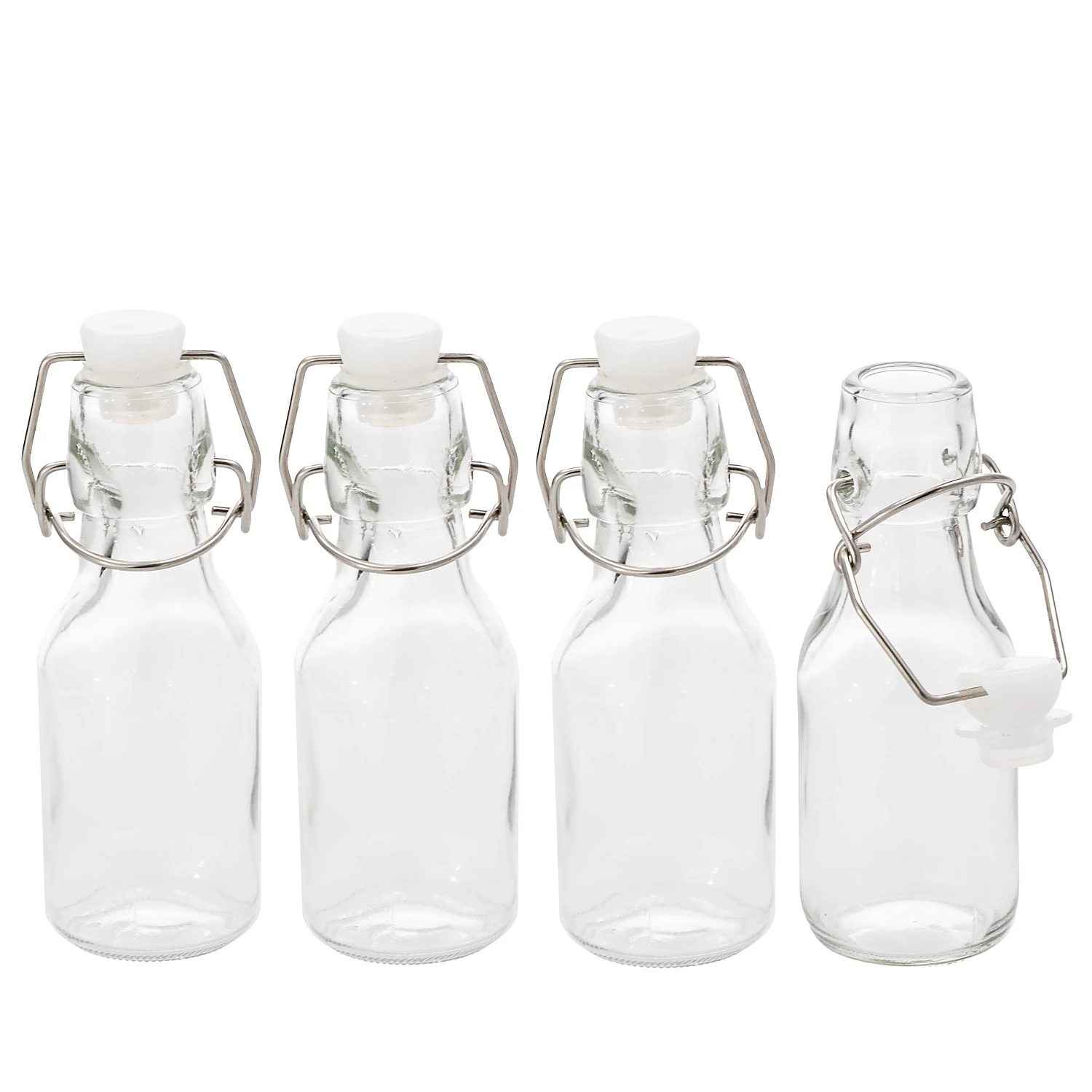 Glas-Bügelflaschen 100 ml, 4 Stück Image