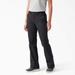 Dickies Women's Slim Fit Bootcut Pants - Rinsed Black Size 25 (FP515)