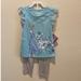 Disney Matching Sets | Disney Frozen Ii 2 Pc. Outfit, Elsa On The Front Of Shirt With Pants, Size 4t | Color: Blue/Gray | Size: 4tg