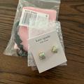 Kate Spade Jewelry | Kate Spade Small Square Glitter Earrings | Color: Gold/Silver | Size: Os