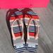 Kate Spade Shoes | Kate Spade Stripe With Box Flip Flops | Color: Blue/White | Size: 7