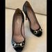 Gucci Shoes | Gucci Guccisima Black Embossed Logo Horsebit Open Toe Pumps. Size 37 | Color: Black | Size: 37