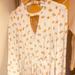 Free People Tops | Free People Floral Blouse | Color: White/Yellow | Size: S