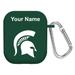 Green Michigan State Spartans Personalized AirPods Case Cover