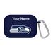 Navy Seattle Seahawks Personalized AirPods Pro Case Cover