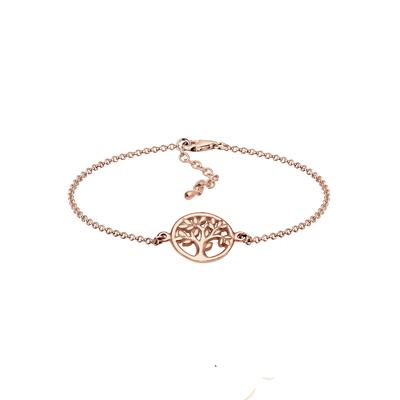 Elli - Lebensbaum Kreis Blatt Floral 925 Sterling Silber Armbänder & Armreife 1 ct Damen