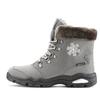 Winterstiefelette LASCANA, Damen, Gr. 40, grau (anthrazit), Obermaterial: 100% Synthetik. Futter: 100% Polyester. Decksohle: 100% Polyester. Laufsohle: 100% Synthetik, gemustert, casual, Schuhe Winterboots Schnürboots,...