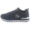Sneaker SKECHERS "OG 85 - GOLDN GURL", Damen, Gr. 39, blau (navy), Veloursleder, Textil, Synthetik, sportlich, Schuhe, Schnürschuh, Original-Retro-Jogginschuh mit Air-Cooled Memory Foam