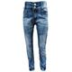 Bequeme Jeans FAMILY TRENDS "Jeans" Gr. 158, EURO-Größen, blau Mädchen Jeans 5-Pocket-Jeans