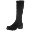 Stiefel GABOR, Damen, Gr. 38,5, XS-Schaft, schwarz, Textil, Veloursleder, klassisch, Schuhe, Blockabsatz, Plateau, Langschaftstiefel, mit XS-Stretch-Schaft