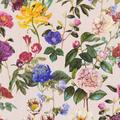 Bricoflor - Papier peint grosses fleurs fond rose chambre | Papier peint anglais multicolore