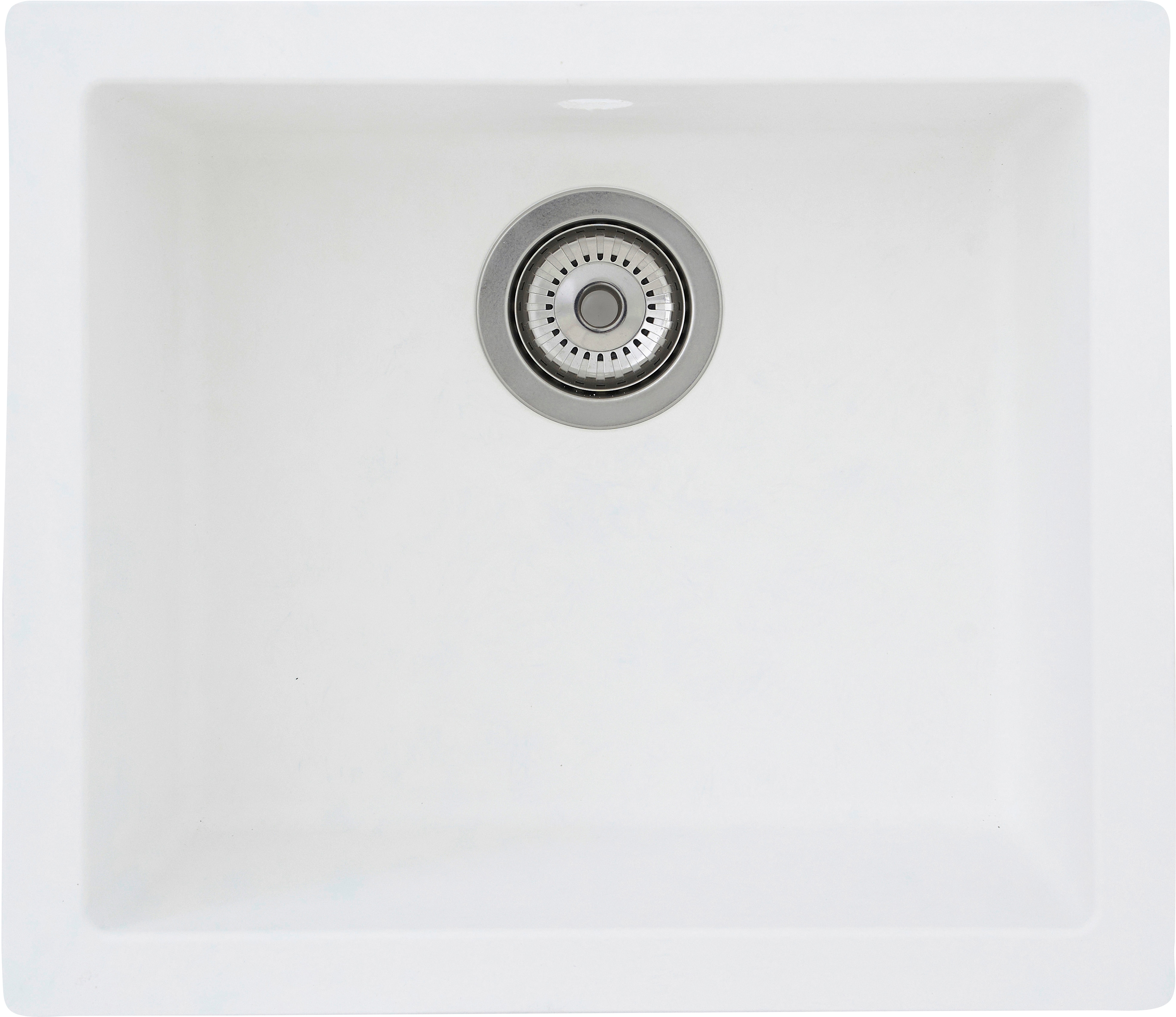 Einbauspüle RESPEKTA, weiß, B:44cm H:19cm T:50cm, Verbundwerkstoff, Küchenspülen