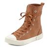 Stiefelette LASCANA, Damen, Gr. 43, braun (camelfarben), Obermaterial: 100% Textilmaterial. Futter: 100% Textilmaterial. Decksohle: 100% Textilmaterial. Laufsohle: 100% Synthetik, unifarben, casual, Schuhe, im Combat Look, High Top Sneaker,...