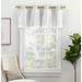 ATI Home Catarina Layered Solid Room Darkening Blackout and Sheer Grommet Top Valance - 52x18