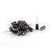 20Pcs 400V 6.8uF 105C Radial Lead Electrolytic Capacitor 8mm x 12mm - Black