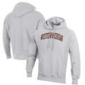 Men's Champion Heathered Gray Western Michigan Broncos Reverse Weave Fleece Pullover Hoodie