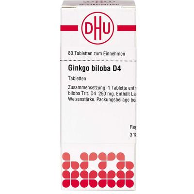 DHU - GINKGO BILOBA D 4 Tabletten Zusätzliches Sortiment