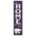 Kansas State Wildcats 12'' x 48'' This Home Leaning Sign