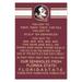 Florida State Seminoles 23'' x 34'' Fight Song Wall Art