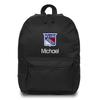 Black New York Rangers Personalized Backpack