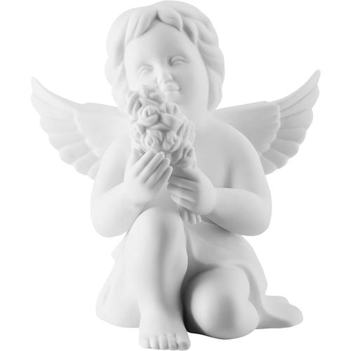 "Engelfigur ROSENTHAL ""Engel mit Blumen"" Dekofiguren Gr. B/H/T: 13,2 cm x 14,1 cm x 10,3 cm, weiß Engelfigur Figuren Skulpturen"