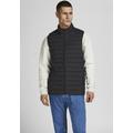 Steppweste JACK & JONES "RECYCLE BODYWARMER" Gr. M (48), schwarz Herren Westen Steppwesten