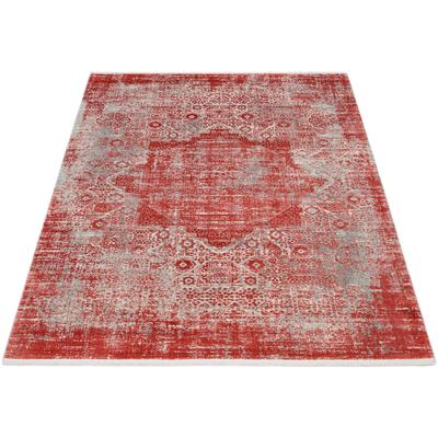 Teppich OCI DIE TEPPICHMARKE "COLOUR MEDI", rot, B:140cm H:8mm L:200cm, Viskose, Polyacryl, Teppiche Image