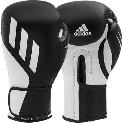 Boxhandschuhe ADIDAS PERFORMANCE "Adidas Speed Tilt 250" Gr. 10, schwarz (schwarz, weiß), Boxhandschuhe, 10 10 oz, Kunstleder, Leder