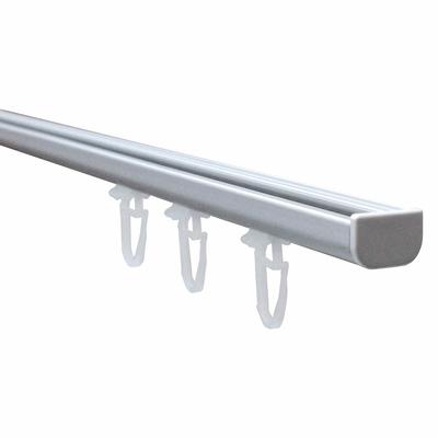 Vorhangschiene GOOD LIFE "Avana" Gr. 4, silber (silberfarben), L:240cm, Aluminium, Kunststoff, Metall, Gardinenstangen Image