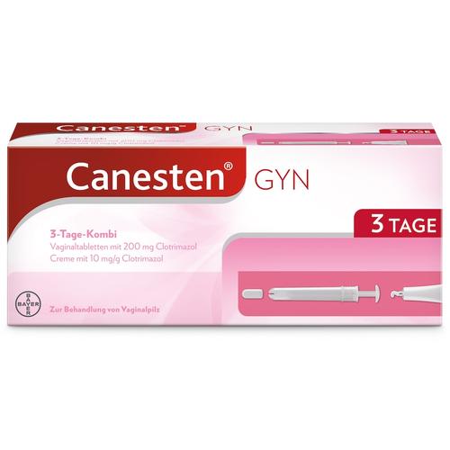 Canesten – GYN 3 Tage Kombipackung Vaginaltabletten und Creme zur Behandlung von Vaginalpilz Intimhygiene