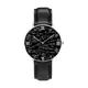 Math Art Black Wrist Watches Classic Silver Dial Stainless Steel Watches Leatherwear Wrist Band Analog Ladies Men Women Watch