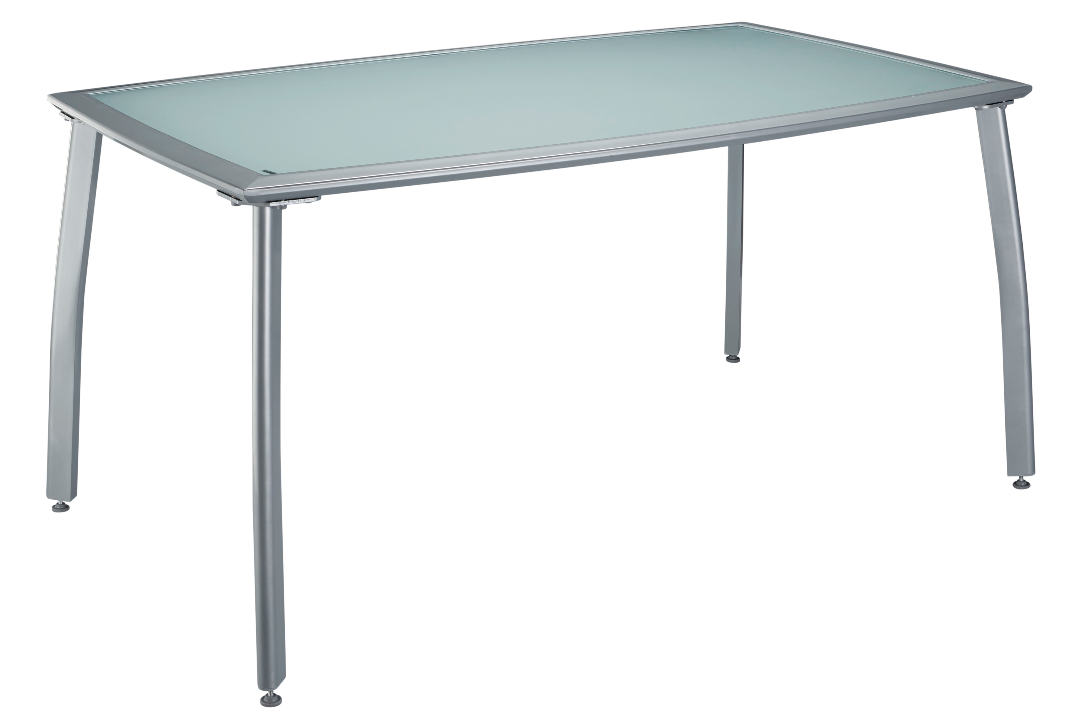 Gartentisch MERXX "Lima", silber, B:90cm H:74cm T:150cm, Tische, 90x150 cm Image
