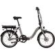 E-Bike SAXONETTE "Compact Plus S" E-Bikes Gr. 42 cm, 20 Zoll (50,80 cm), silberfarben (silberfarben matt) E-Bikes