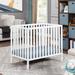 Suite Bebe Palmer 3-in-1 Mini Convertible Crib w/ Mattress Wood in White | 34 H x 26.5 W x 39.75 D in | Wayfair 25199-WH