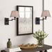 Red Barrel Studio® 1 - Light Swing Arm Wall Sconce Metal in Gray | 11.8 H x 15.9 W x 15.9 D in | Wayfair D296D97EB86E4C43B94AA827F8FE9577