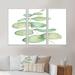 Gracie Oaks Eucalyptus Branch on White III - 3 Piece Floater Frame Print on Canvas Metal in Green | 32 H x 48 W x 1 D in | Wayfair