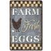 August Grove® Fresh Eggs Wall Décor Metal in Gray | 12 H x 8 W x 0.025 D in | Wayfair 240C80E3CE67428A98BE4FCCD2AB8290