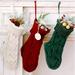 The Holiday Aisle® Stocking Polyester/Cotton in Green/Red/White | 15 H x 5.1 W in | Wayfair 5BF40D7D66FA4E5DA6D1A264EA89787E