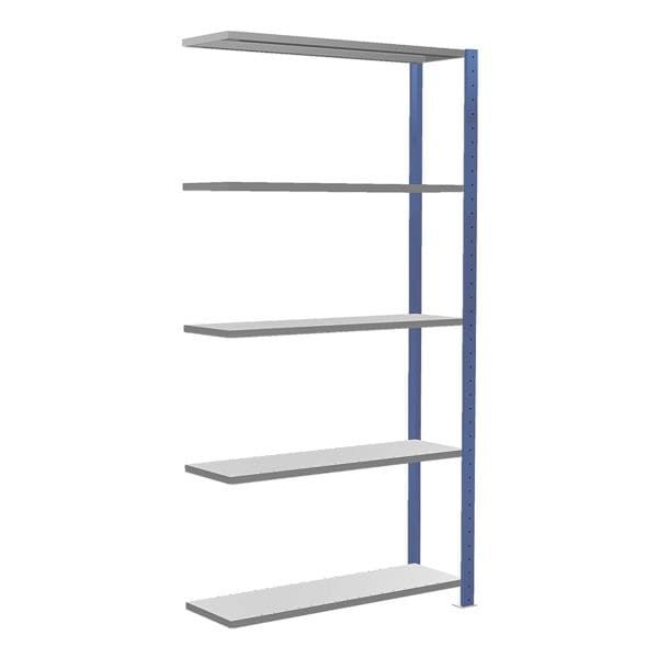 SCHULTE Lagertechnik Erweiterung Fachbodenregal 130x200 cm »MULTIplus150« 5 Böden 30 cm Tiefe blau blau, 130.6x200x33.6 cm Image
