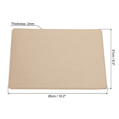 10.2x8.3" Mouse Mat, PU Leather/Cork Non-slip Base Computer Mouse Pad