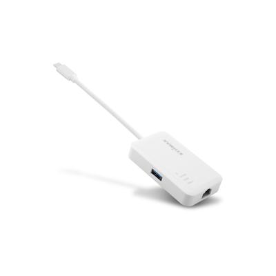 Edimax USB-C Hub auf 3 Port USB 3.0 + Gigabit Ethernet Anschluss