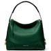 Michael Kors Bags | Michael Michael Kors Crosby Large Shoulder Bag Luxe Leather Racing Green Nwt | Color: Gold/Green | Size: Apx 14" (W) X 11.25" (H) X 5.5" (D)