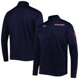 Men's Under Armour Navy Auburn Tigers Universal Mock Neck Half-Zip Jacket