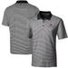 Men's Cutter & Buck Bobby Bowden Black Florida State Seminoles Forge Tonal Stripe Stretch Polo