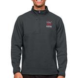 Men's Antigua Heathered Charcoal Northwest-Shoals Community College Course Quarter-Zip Pullover Top