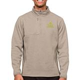 Men's Antigua Oatmeal Truckee Meadows Community College Course Quarter-Zip Pullover Top