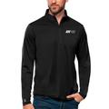 Men's Antigua Black Antelope Valley College Tribute Quarter-Zip Pullover Top