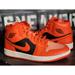 Nike Shoes | Air Jordan 1 Mid Se Crimson Orange/Black Basketball Shoes Dm3381-600 Women 10 | Color: Black/Orange | Size: 10