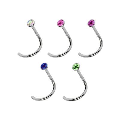 Nasenpiercing ADELIA´S "Piercing Piercing Nasenpiercing", Damen, bunt, Titan, modisch, Piercings, Titan Nasen Piercing S